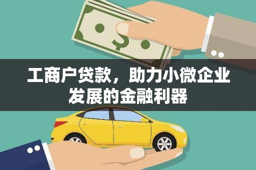 武义工商户贷款，助力小微企业发展的金融利器