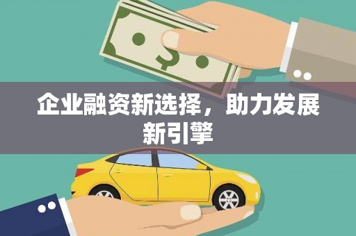 武义企业融资新选择，助力发展新引擎