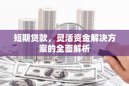 武义短期贷款，灵活资金解决方案的全面解析