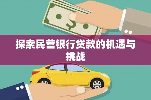 武义探索民营银行贷款的机遇与挑战