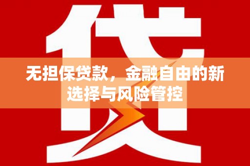 武义无担保贷款，金融自由的新选择与风险管控