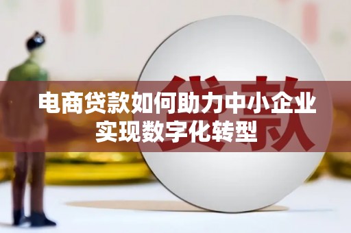 武义电商贷款如何助力中小企业实现数字化转型