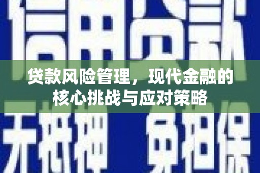 武义贷款风险管理，现代金融的核心挑战与应对策略