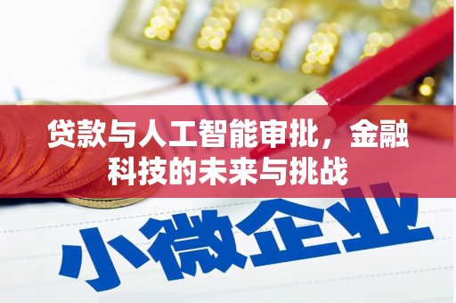 武义贷款与人工智能审批，金融科技的未来与挑战