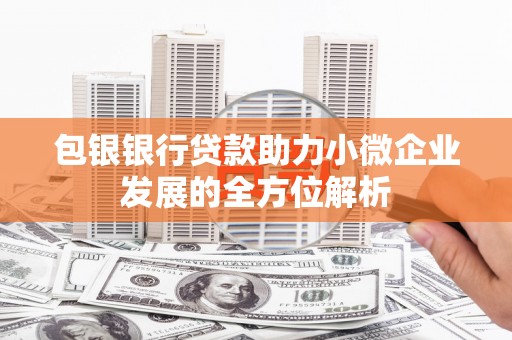 武义包银银行贷款助力小微企业发展的全方位解析