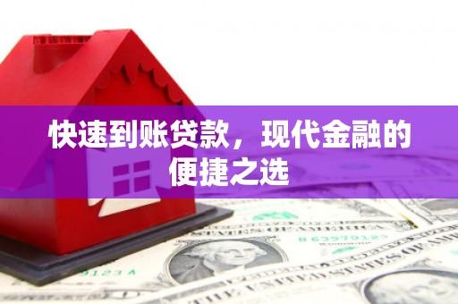 武义快速到账贷款，现代金融的便捷之选