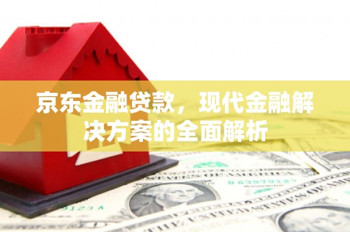 武义京东金融贷款，现代金融解决方案的全面解析
