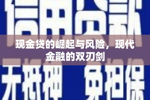 武义现金贷的崛起与风险，现代金融的双刃剑