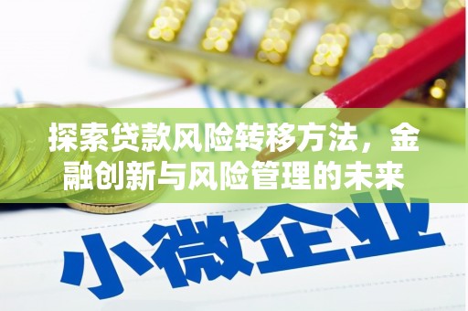 武义探索贷款风险转移方法，金融创新与风险管理的未来