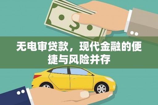 武义无电审贷款，现代金融的便捷与风险并存