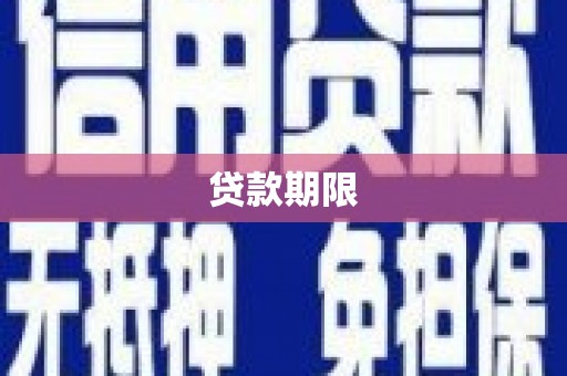 武义贷款期限