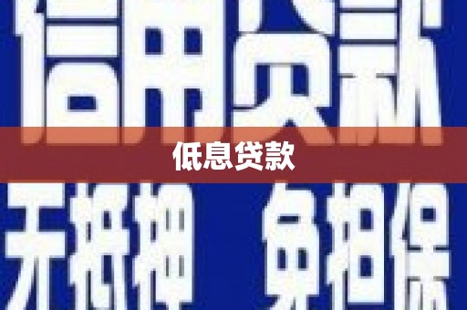 武义低息贷款