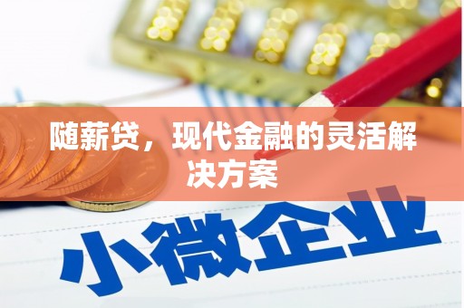 武义随薪贷，现代金融的灵活解决方案