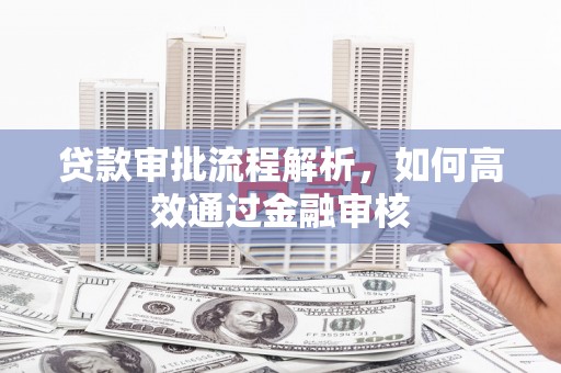 武义贷款审批流程解析，如何高效通过金融审核