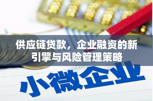 武义供应链贷款，企业融资的新引擎与风险管理策略
