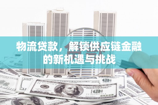 武义物流贷款，解锁供应链金融的新机遇与挑战