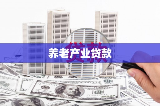 武义养老产业贷款