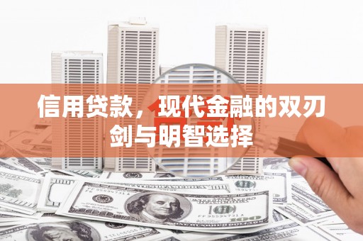 武义信用贷款，现代金融的双刃剑与明智选择
